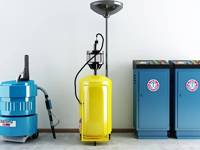 Modern self-service car wash equipment car wash equipment 3d model