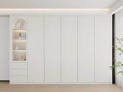 Simple Wardrobe Children's Wardrobe Modern Children's Wardrobe 3d model