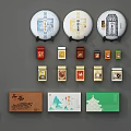 Household Tea Products With Round Cakes Various Packaging And Gift Boxes 3d model