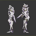 Mech Warrior Mech Soldier Machine Battlearm Mechanical Battlearm Machine Fighter Robot 3d model