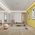 Spacious Modern Fitness Gym Interior With Wooden Floors Pilates Reformers And Natural Light
