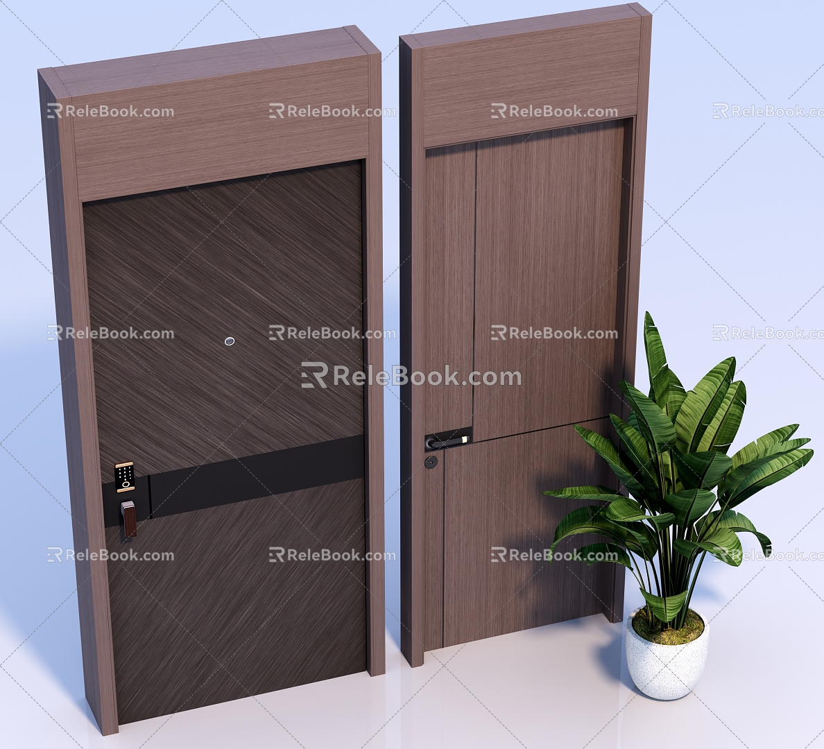 Interior door combination model