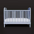 White Classic Railed Children's Bed With Sturdy Frame And Safe Design