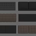 Various Leather Headboards In Black And Brown With Tufted And Smooth Designs