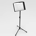 Adjustable Music Stand Furniture Sturdy Black Tripod Base Sheet Music Holder