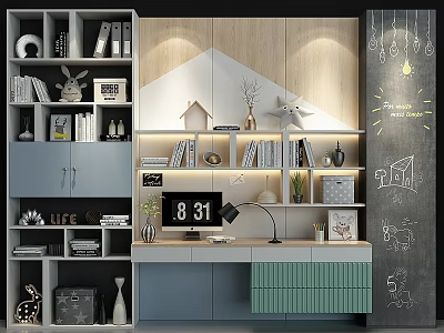 Modern Wardrobe Interior Design With Shelves Drawers Hanging Rods And Decorative Pieces 3d model