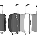 Modern Suitcases in Multiple Colors with Telescopic Handles and Spinner Wheels