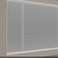 White Horizontal Window Blinds for Modern Home Interior with Light Filtering Design