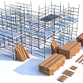 Construction site 3d model