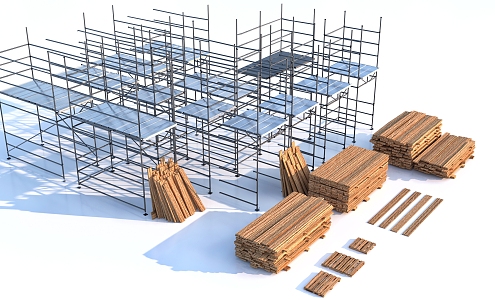 Construction site 3d model