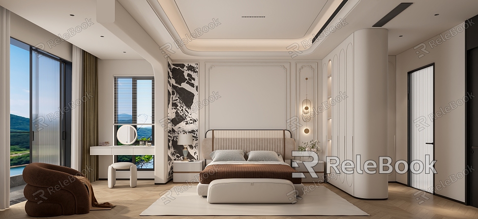 French Style Italian Home Bedroom French Style Minimalist Bedroom model