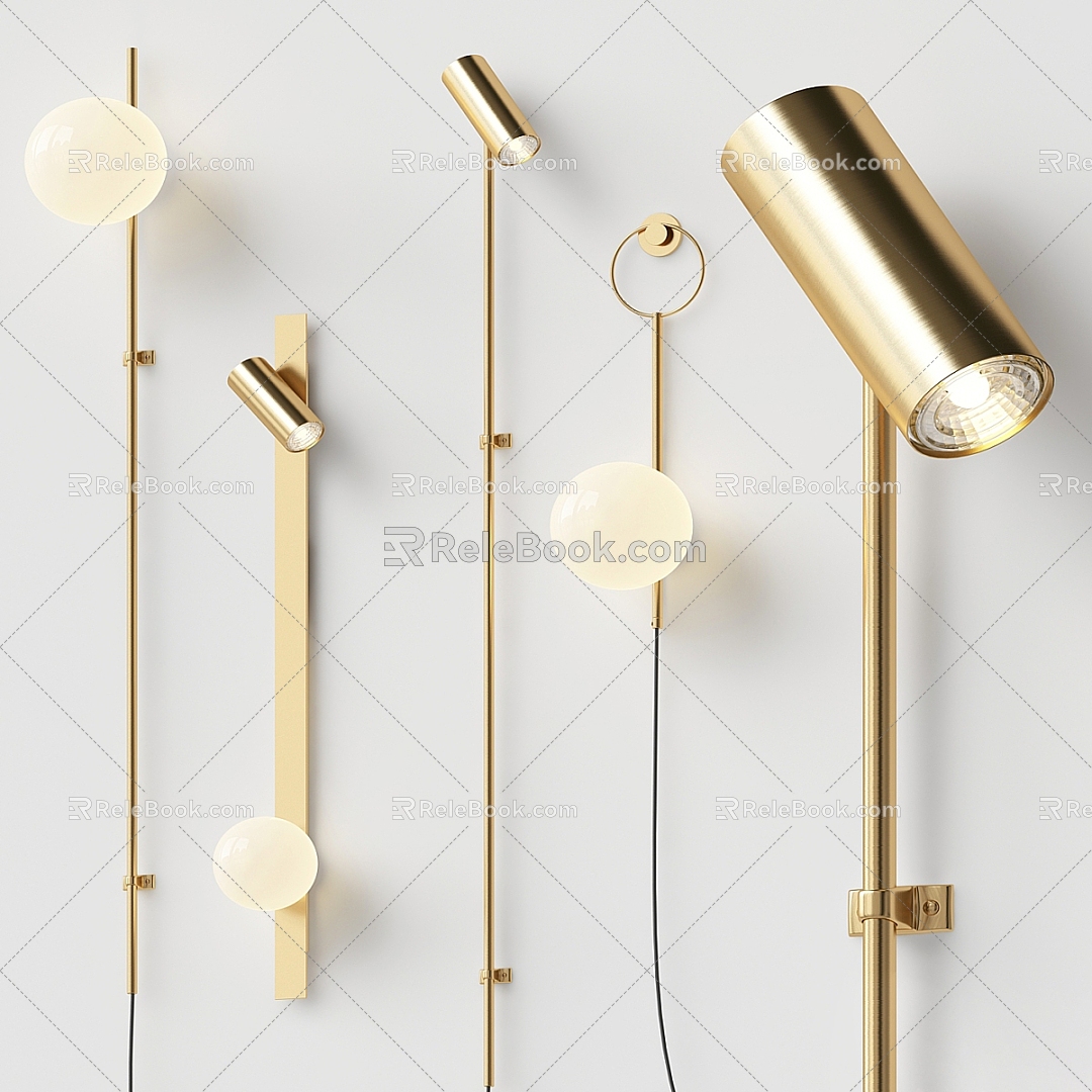 Modern wall lamp 3d model