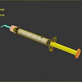 Modern Needle Tube Needle Syringe Medicine Injection 3d model