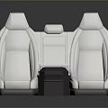 White Leather Public Chairs In Modern Design For Vehicle Seating With Multiple Units