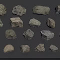 Different Types Of Wood Stone Materials With Various Shapes And Textures