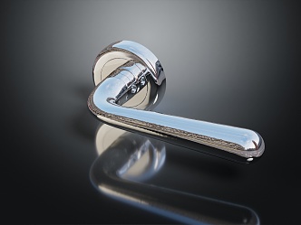 Modern Door Handle Metal Handle 3d model