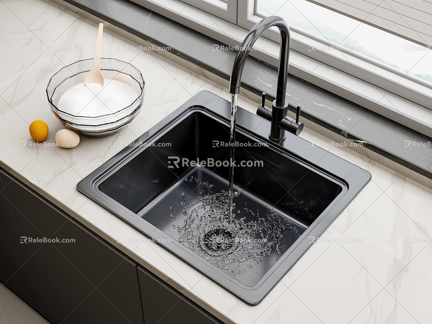 Vegetable washing basin 3d model