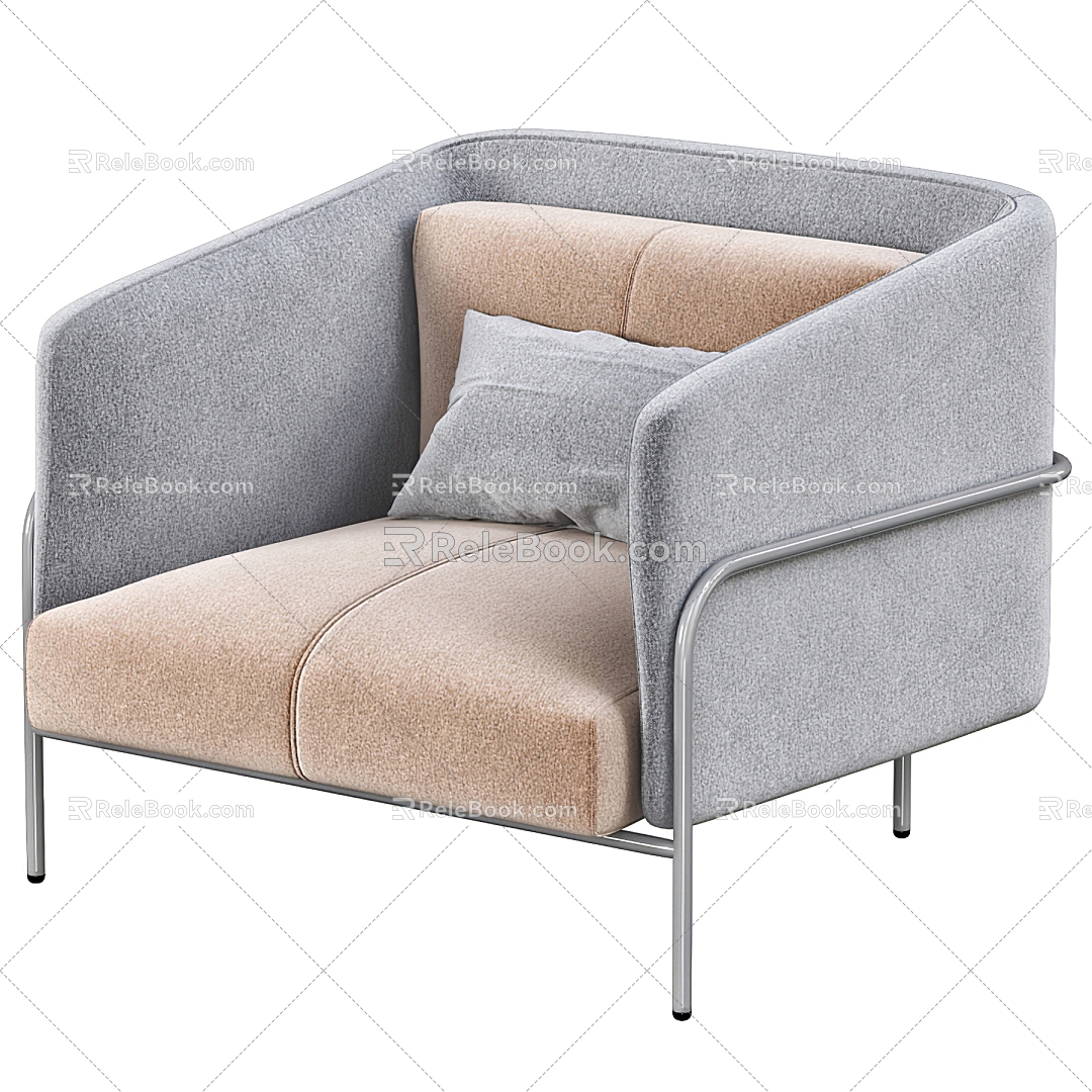 Modern single sofa 3d model