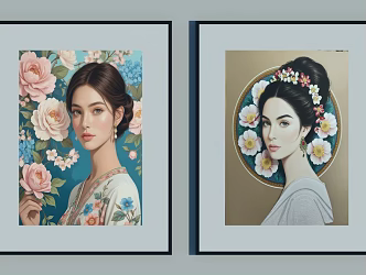 Decorative Painting Hanging Painting Illustration Art Painting Oil Painting Floral Painting Plant Painting Creative Painting Landscape Painting Chinese Painting Figure Painting Chinese Decorative Painting Watercolor Painting 3d model