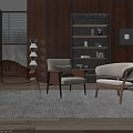 Different Styles Of Accent Chairs In Modern Interior With Wooden Furniture And Floor Lamp