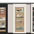 Modern Dark And White Open Shelving Units With Multiple Storage Shelves Displaying Decorative Items