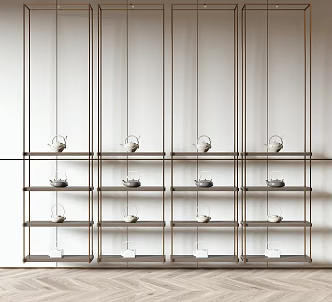 New Chinese Style Storage Rack 3d model
