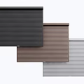 Modern Roller Blinds in Black Brown and Silver for Home Window Design 3d model