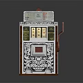 Retro slot machine game machine large game machine coin-operated game machine 3d model