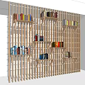 Modern Open Wooden Bookshelf Design With Multiple Shelves And Colorful Books