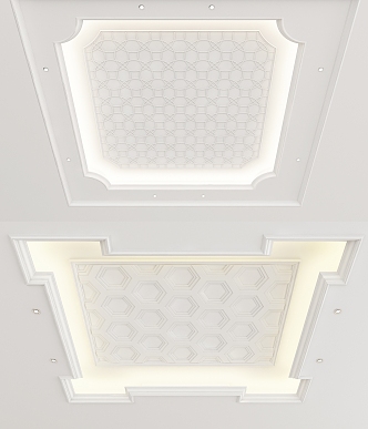 European-style ceiling 3d model