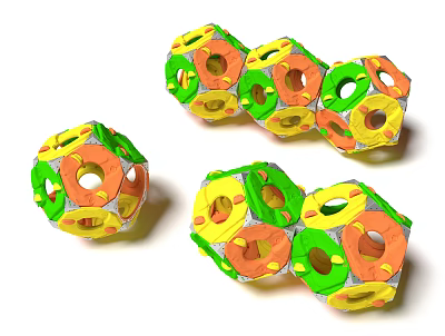 Rock climbing combination shape climbing competition 3d model