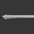 Futuristic Metallic Sci Fi Weapon With Advanced Mechanical Structure And Shiny Surface 3d model