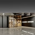 Yunnan Construction Engineering Decorative Panels Showroom With Modern Exterior And Glass Doors