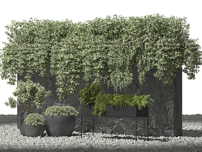 Modern Plant Wall model