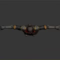Woman With Arms Outstretched In Sci Fi Inspired Mechanical Gloves And Detailed Outfit