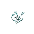 Elegant Garden Water Ornament with Rotating Blue Water Splashes and Dynamic Flowing Design Elements