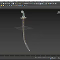 Medieval Sabre Weapon Cold Weapon Sword Sabre PBR Material Next Generation Jade Sabre Game Equipment Blade Sword Ancient Weapon 3d model