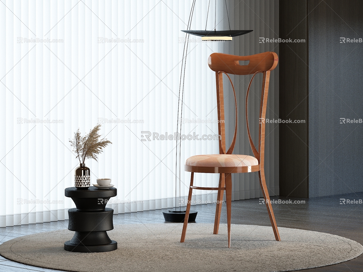 Dining Chair Leisure Chair 3d model