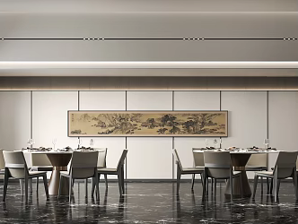 Modern Hotel Ballroom 3d model