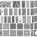 Creative Room Divider Designs Featuring Various Patterns And Tree Motifs 3d model