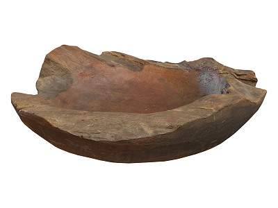 Wooden bowl broken bowl 3d model