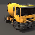 Yellow Concrete Mixer Truck Functional Design With Ladder Structure For Construction