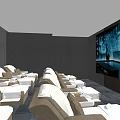Relaxing Modern SPA Sauna Interior With Comfortable Loungers And Serene Ambiance