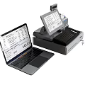 Computer cash register notebook 3d model