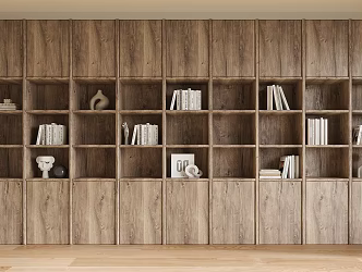 Modern bookcase 3d model