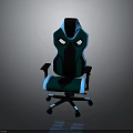 Modern Gaming Chair With High Backrest Ergonomic Design And Padded Armrests