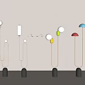 Light Luxury Simple Floor Lamp Italian Style Light Luxury Floor Lamp Modern Simple Floor Lamp Metal Floor Lamp Dopamine 3d model