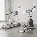 Modern treadmill health equipment 3d model