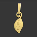 Elegant Golden Leaf Shaped Pendant Design For Daily Life Accessories