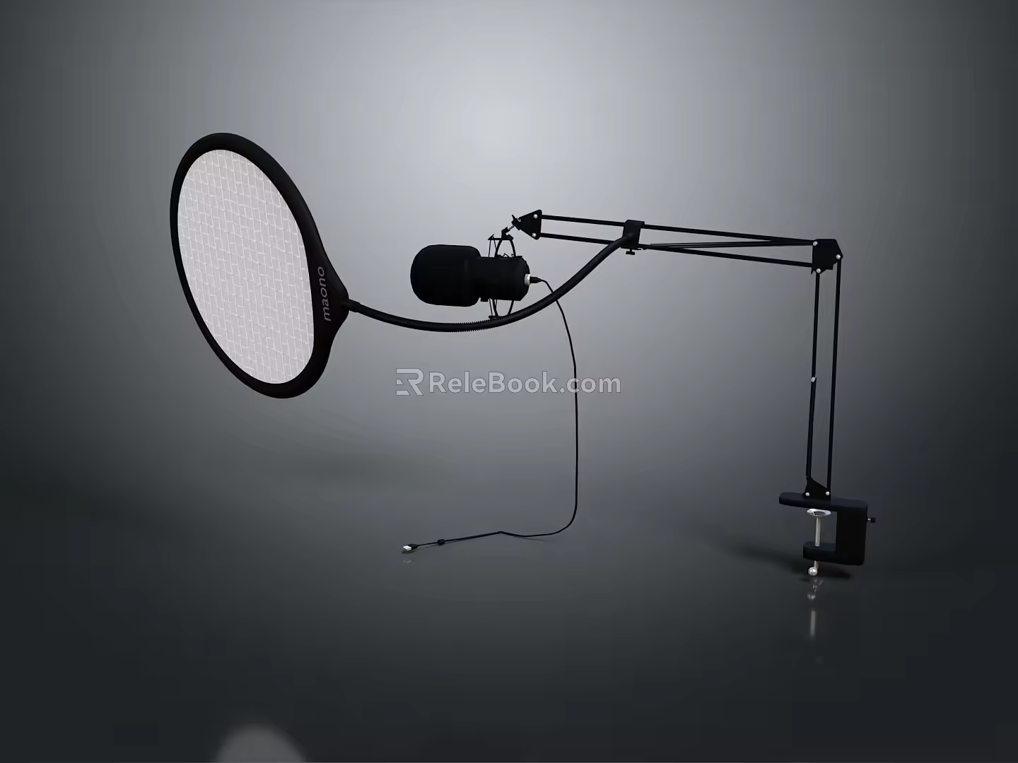 Microphone Amplifier Capacitor Microphone High-end Microphone Wheat Desktop Microphone Broadcasting Microphone 3d model